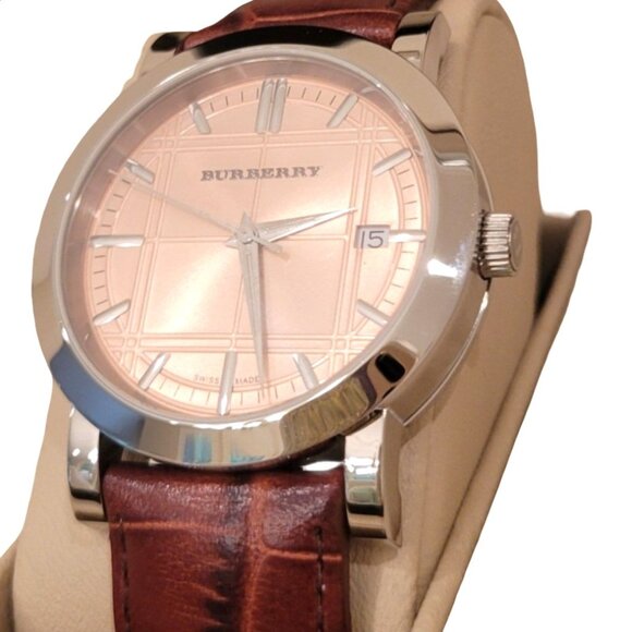 Burberry Men’s Swiss Made Leather Strap Watch